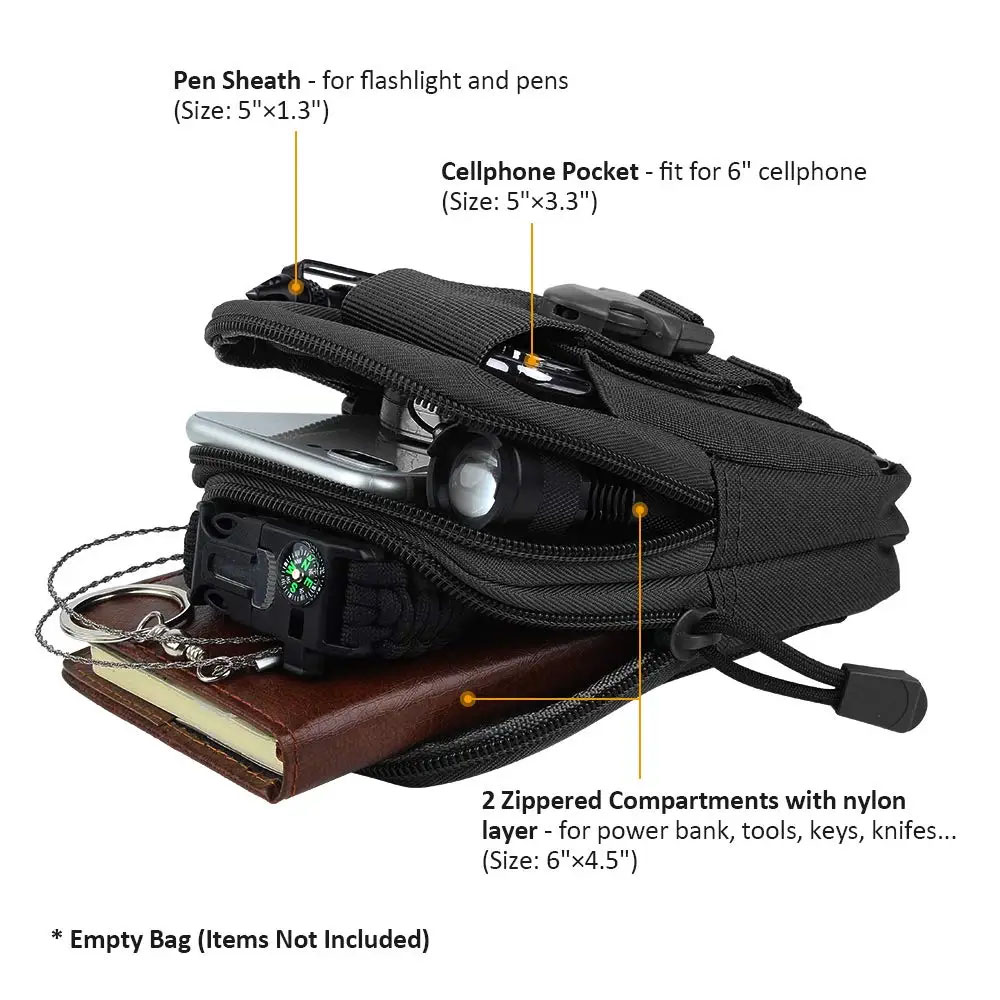 アウトドアギアツールガジェットポケットベルトバッグ戦術的なウ - Edc Carry Box のレビューと価格